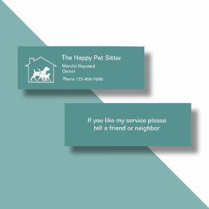 Cartão De Visita Mini Compacto Simples por Separador