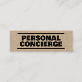 Cartão De Visita Mini Concierge Pessoal Kraft