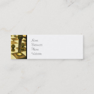 Cartão De Visita Mini Conselho de xadrez legal com Loucos e parafusos