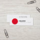 Cartão De Visita Mini Consultor Simples de Trendência Vermelha Branca (Frente/Verso In Situ)
