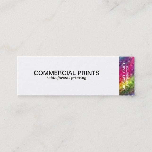 Cartão De Visita Mini Cor do Meio-Tom (Frente)