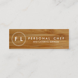 Cartão De Visita Mini Cozinheiro chefe do conselho de corte/cartão de