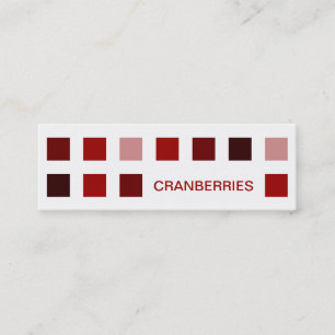 Cartão De Visita Mini CRANBERRIES (quadrados-mod)