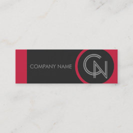 Cartão De Visita Mini Crimson Red Bold