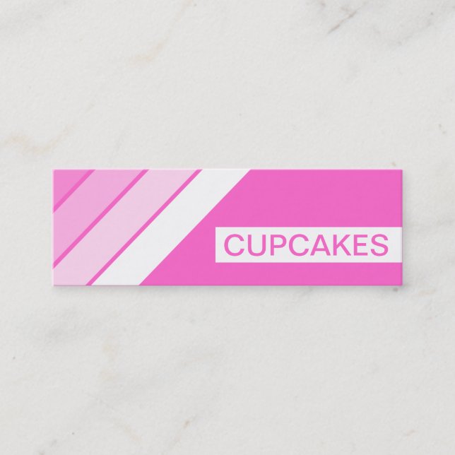 Cartão De Visita Mini cupcakes retrorreflectores (Frente)