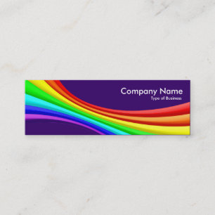 Cartão De Visita Mini Curva do Espetro 3d - Profundidade Roxo 330066