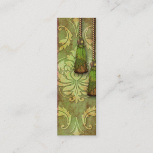 Cartão De Visita Mini Damasco do diamante, MARROCOS em vermelho e em