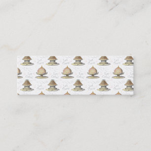 Cartão De Visita Mini Deixe-os comer franceses Marie Antoinette do