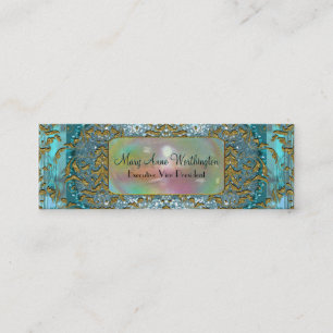 Cartão De Visita Mini Delancey pelo magro profissional elegante do mar