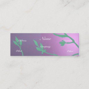 Cartão De Visita Mini Delícia de Lavanda antiga