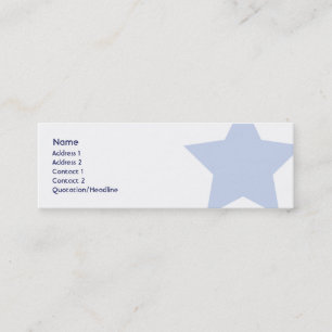 Cartão De Visita Mini Democrata - magro