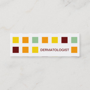 Cartão De Visita Mini DERMATOLOGISTA (quadrados-modelo)