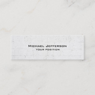 Cartão De Visita Mini Design de Cinza de de tendências exclusivas