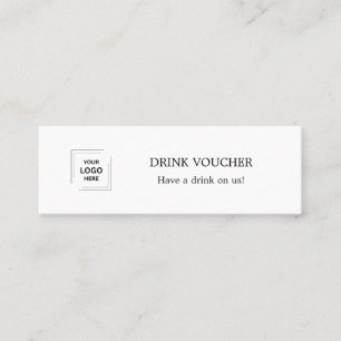 Cartão De Visita Mini Design de Crachá de Acesso a Bebidas para Eventos