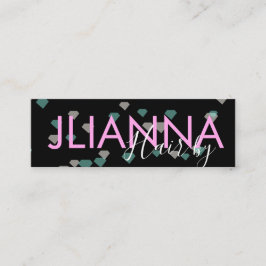 Cartão De Visita Mini Diamond Makeup Salon Unhas Eyelashes