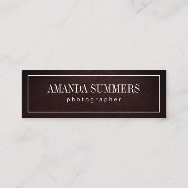 Cartão De Visita Mini Distância com Borda Branca (Frente)