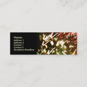 Cartão De Visita Mini Divertimento por fibra óptica