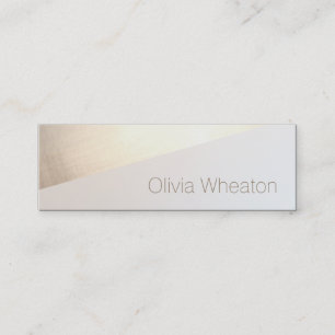 Cartão De Visita Mini Dourada beleza geométrica Salon Hair Stylist