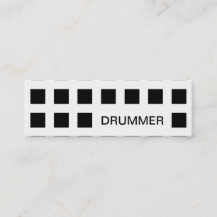 Cartão De Visita Mini DRUMMER (mod quadrares)