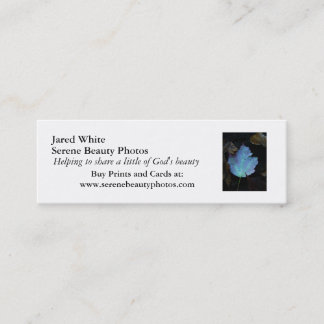 Cartão De Visita Mini DSC07579, branco de Jared, fotos serenos da