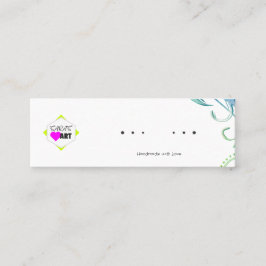 Cartão De Visita Mini Earrando placas de exibição