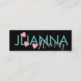 Cartão De Visita Mini Eilashes de Unhas de Salão flutuantes