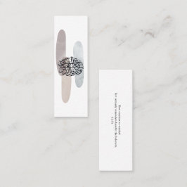 Cartão De Visita Mini Elegant Arabic Calligraphy Wall Art – Reminders