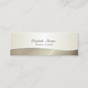 Cartão De Visita Mini Elegante Estiloso Simples