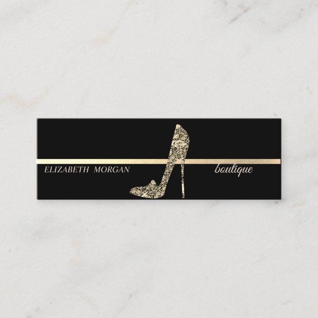 Cartão De Visita Mini Elegante Profissional Moderno, Diamantes de Altos  (Frente)