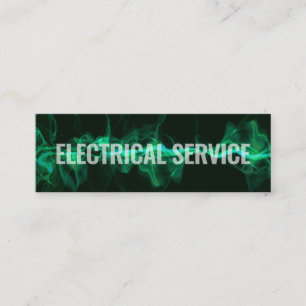Cartão De Visita Mini Eletricista de Onda Elétrica Relâmpago Elétrico Ma