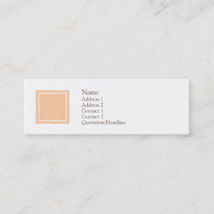 Cartão De Visita Mini Elise - pêssego