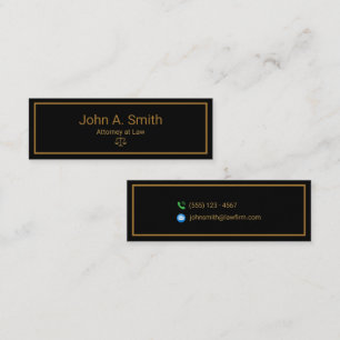 Cartão De Visita Mini Empresa de Direito Personalizado