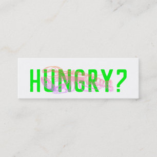 Cartão De Visita Mini Entrega holografic extravagante moderna do marisco