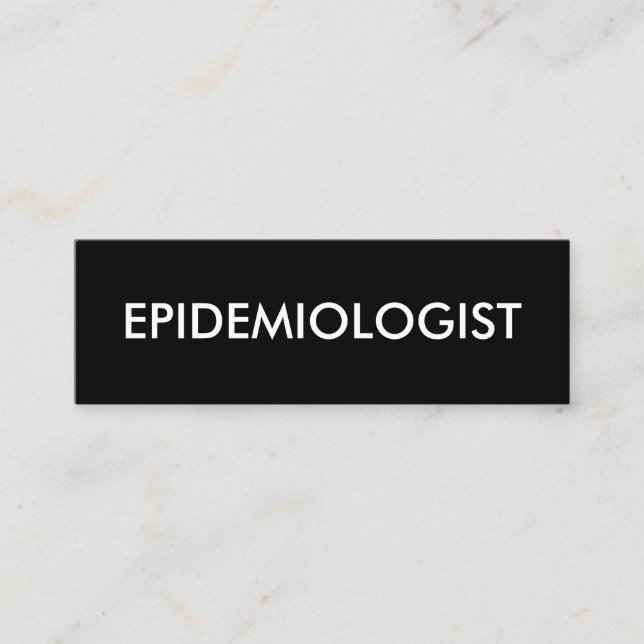 Cartão De Visita Mini epidemiologista (Frente)