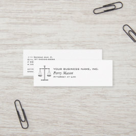 Cartão De Visita Mini Escalas da Justiça