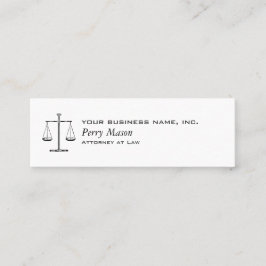 Cartão De Visita Mini Escalas da Justiça