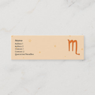 Cartão De Visita Mini Escorpião - magro