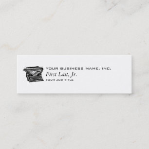 Cartão De Visita Mini Escritor da máquina de escrever do Underwood