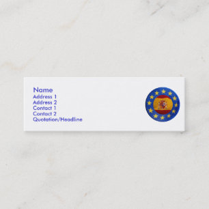 Cartão De Visita Mini Espanha Euro