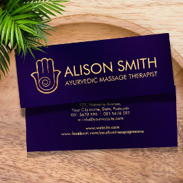 Cartão De Visita Mini Espiral da Energia de Mão Elegante Hamsa