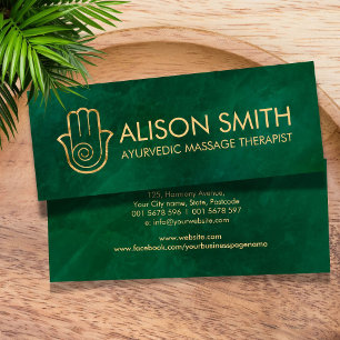 Cartão De Visita Mini Espiral da Energia de Mão Elegante Hamsa