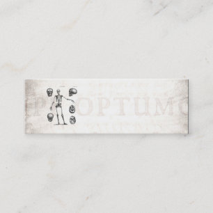 Cartão De Visita Mini Esqueletos antigos de esqueleto da anatomia dos