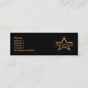 Cartão De Visita Mini Estrela de Hollywood