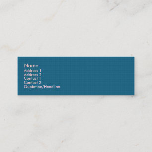 Cartão De Visita Mini Estrelas azuis atrativas cintilantes em azul escur