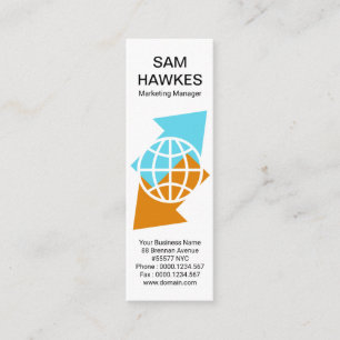 Cartão De Visita Mini Exportação de Importação de Seta Internacional