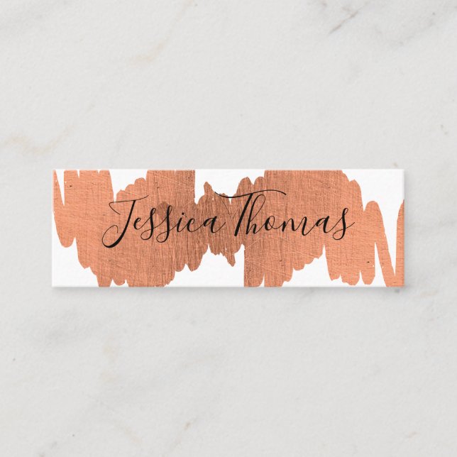 Cartão De Visita Mini Expressão Elegante (Frente)