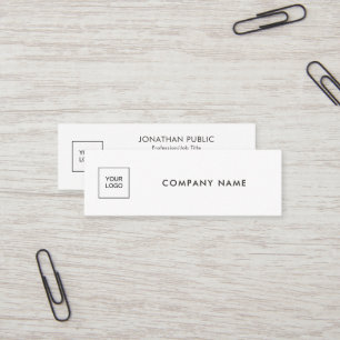 Cartão De Visita Mini Faça o Upload do Logotipo da Sua Empresa Modelo Mo