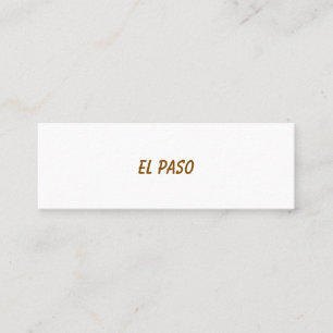 Cartão De Visita Mini Faça Sua Marca 3,0" x 1,0"