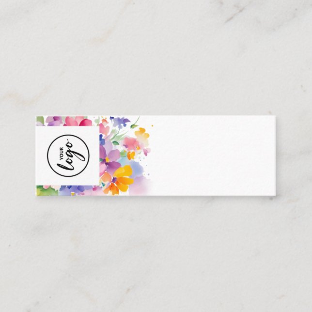 Cartão De Visita Mini Floral Perfume Tester (Frente)