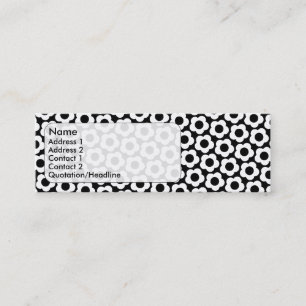 Cartão De Visita Mini flores